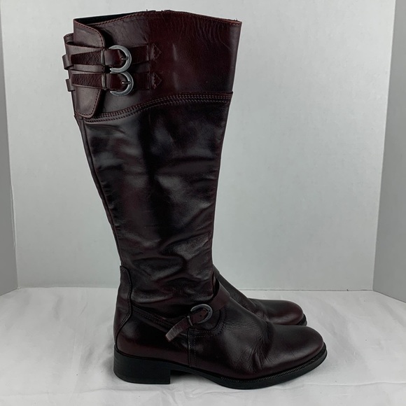 Aldo burgundy /brown knee high boots - Picture 15 of 15